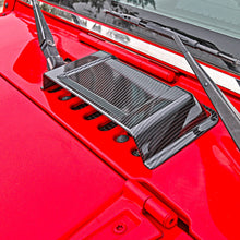 For 1997-2017 Jeep Wrangler TJ JK JKU Hood Vent Hood Scoop Vent Cover Trim(Carbon Fiber) RT-TCZ