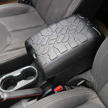 For 2011-2017 Jeep Wrangler JK JKU Black Center Console Armrest box Pet Pad Crack Pattern Surface Waterproof Rubber Pad Cover RT-TCZ