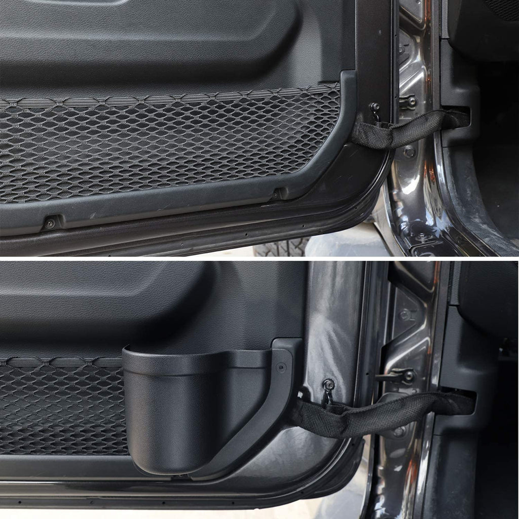 RT-TCZ Front Door Storage Box Pocket for 2018+ Jeep Wrangler JL JLU, Black