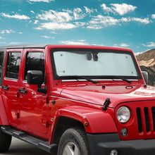 For 2007-2017 Jeep Wrangler JK JKU, 8PCs Heat Insulation Sun Shade Windshield Sunshade Sunscreen Visor RT-TCZ