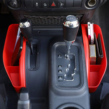 For 2011-2017 Jeep Wrangler JK JKU Gear Shift Storage Box Center Console Auto Organizer Tray Red RT-TCZ