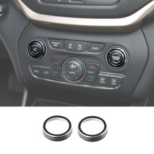 For 14+ Jeep Grand Cherokee/Cherokee Interior Audio Switch Button Cover Trim Ring RT-TCZ