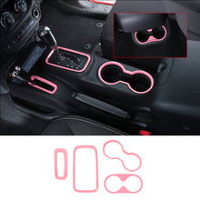 For 2011-2017 Jeep Wrangler JK JKU Front Rear Water Cup Holder & Gear Shift Box & Transfer Case Trim RT-TCZ
