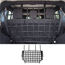 For Jeep Wrangler JK JKU & JL JLU 4 Door Rear Trunk Isolation Cargo Net Organizer Dog Barrier Mesh RT-TCZ