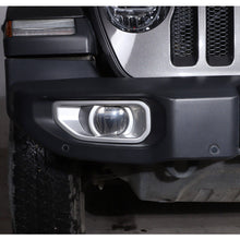 For 2018-2022 Jeep Wrangler JL Front Fog Lamp Light Trim Cover Decor Blackened(not fit for 2022 JL Sahara unlimited 4xe) RT-TCZ