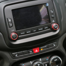 For 2015-2017 Jeep Renegade CD Switch Button Knob Cover Ring Trim RT-TCZ