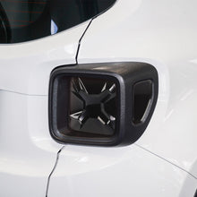 For 2015-2018 Jeep Renegade Rear Tail Light Guards Trim Cover Bezels Blackened RT-TCZ