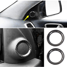 For 2011-2020 Jeep Grand Cherokee A-Pillar Door Audio Speaker Ring Trim, Loudspeaker Decorations Circle Trims RT-TCZ