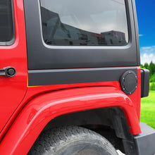 For 2007-2017 Jeep Wrangler JK 4Door Body Side Molding Sticker Cover Trim Carbon Fiber RT-TCZ