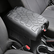 For 2011-2017 Jeep Wrangler JK JKU Black Center Console Armrest box Pet Pad Crack Pattern Surface Waterproof Rubber Pad Cover RT-TCZ