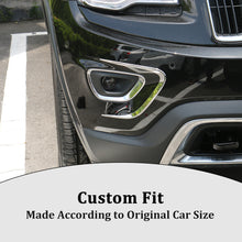 For 2014-2016 Jeep Grand Cherokee Exterior Front Fog Light Strip Decor Trim Chrome RT-TCZ
