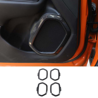 For 16+ Jeep Renegade 4x Car Door Sound Speaker Audio Ring Cover Frame Trim