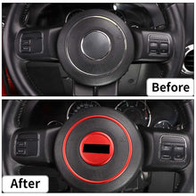 For Jeep wrangler 07-17/Grand Cherokee 11-13 /Patriot 11-16 2X Steering Wheel Central Ring Trim RT-TCZ