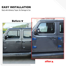 For 2018+ Jeep Wrangler JL JLU  & Gladiator JT 4Door Blue Door & Engine Hood Hinge Trim Cover RT-TCZ