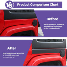 For Jeep Wrangler JK 2007-2017 4Door Body Side Molding Sticker Cover Trim Carbon Fiber