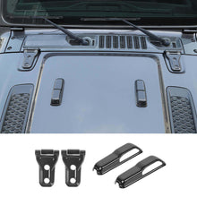 For 2018+ Jeep Wrangler JL JLU Gladiator JT Engine Hood Hinge & Hood Decoration Cover Trim RT-TCZ