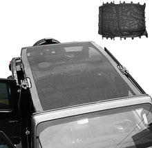 For 2018+ Jeep Wrangler JLU 4 Doors Leather Soft Top Sunshade Mesh Full Length Mesh Sun Shade UV Blocker