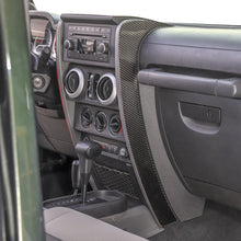 For 2007-2010 Jeep Wrangler JK JKU Real Carbon Fiber Dashboard Center Console Cover Trim RT-TCZ