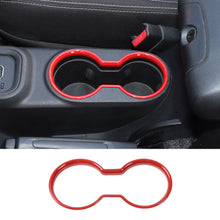For 2010-2018 Jeep Wrangler JK JKU Front Water Cup Holder Trim Cover ABS Interior Decor RT-TCZ