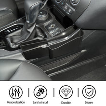 For 2014+ Jeep Cherokee Storage Box Center Console Gear Shift Side Organizer Phone Storage Compartment RT-TCZ