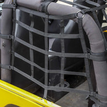 For 1997-2006 Jeep Wrangler TJ 3Pcs Mesh Cargo Netting Roof Net (Black) RT-TCZ