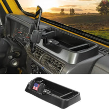 For 1997-2006 Jeep Wrangler TJ Dashboard Tray Mount Cell Phone Holder Storage Box Organizer, American Flag RT-TCZ