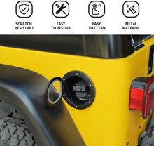 For 1997-2006 Jeep Wrangler TJ Fuel Filler Door Gas Tank Cap Cover Transparent Gas Cap Cover RT-TCZ