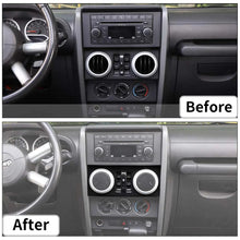 For 2007-2010 Jeep Wrangler JK JKU Central Control Window Button Panel Trim Cover RT-TCZ