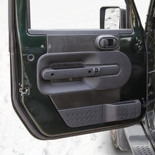 For 2007-2010 Jeep Wrangler JK JKU Real Carbon Fiber Inner Front Door Panel Trim Kit RT-TCZ