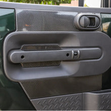For 2007-2010 Jeep Wrangler JK JKU Real Carbon Fiber Inner Front Door Panel Trim Kit RT-TCZ
