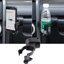 For 2007-2010 Jeep Wrangler JK Multi-Function Drink Cup Phone Holder, 2 in 1 Bolt-on Stand Bracket Organizer RT-TCZ