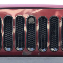 For 2007-2018 Jeep Wrangler JK 7X Honeycomb Front Grille Mesh Inserts Ring Trim with Key Hole RT-TCZ