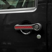 For 2007-2018 Jeep Wrangler JK Exterior Door Grab Handle Insert Trim, Texture RT-TCZ