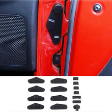 For 2007-2018 Jeep Wrangler JK JKU Door Screw Protector Cover Trim, ABS Black 15pcs RT-TCZ