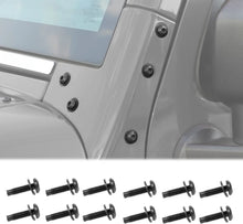 For 2007-2018 Jeep Wrangler JK JKU Front Windshield Frame Hinge Torx Screws Replacement, 12PCs RT-TCZ