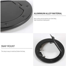 For 2007-2018 Jeep Wrangler JK JKU Gas Cap Cover Locking Fuel Filler Door Cover Black RT-TCZ