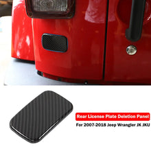 For 2007-2018 Jeep Wrangler JK JKU Rear License Plate Deletion Panel Bracket Delete Trim RT-TCZ