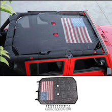 For 2007-2018 Jeep Wrangler JKU 4-Door Top Sunshade Mesh Shade Bikini RT-TCZ
