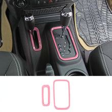 For 2011-18 Jeep Wrangler JK 2X Central Gear Shift Decor Ring Trim Cover RT-TCZ
