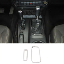 For 2011-18 Jeep Wrangler JK 2X Central Gear Shift Decor Ring Trim Cover RT-TCZ