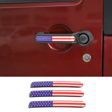 For 2011-2018 Jeep Wrangler JK 2Door Door Handle Trim Cover Strips American Flag RT-TCZ