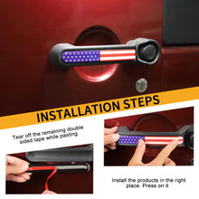 For 2011-2018 Jeep Wrangler JK 2Door Door Handle Trim Cover Strips American Flag RT-TCZ