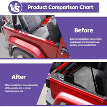 For 2011-2018 Jeep Wrangler JK 4Door Car Roof Mounting Hole Pad Cover Black RT-TCZ