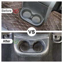 For 2011-2018 Jeep Wrangler JK 4X Cup Holder Mats Coaster Pad Trim Carbon Fiber RT-TCZ