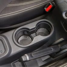 For 2011-2018 Jeep Wrangler JK 4X Cup Holder Mats Coaster Pad Trim Carbon Fiber RT-TCZ