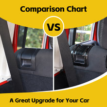 For 2011-2018 Jeep Wrangler JK Inner Rear Seat Switch Panel Cover Trim Black Carbon Fiber RT-TCZ