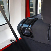 For 2011-2018 Jeep Wrangler JK Inner Rear Seat Switch Panel Cover Trim Black Carbon Fiber RT-TCZ