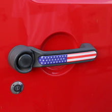 For 2011-2018 Jeep Wrangler JK JKU 4Door Door Handle Trim Cover Strips American Flag RT-TCZ