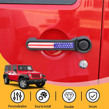 For 2011-2018 Jeep Wrangler JK JKU 4Door Door Handle Trim Cover Strips American Flag RT-TCZ