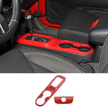 For 2011-2018 Jeep Wrangler JK JKU Cup Holder Panel & Armrest Storage Central Key Cover Trim RT-TCZ